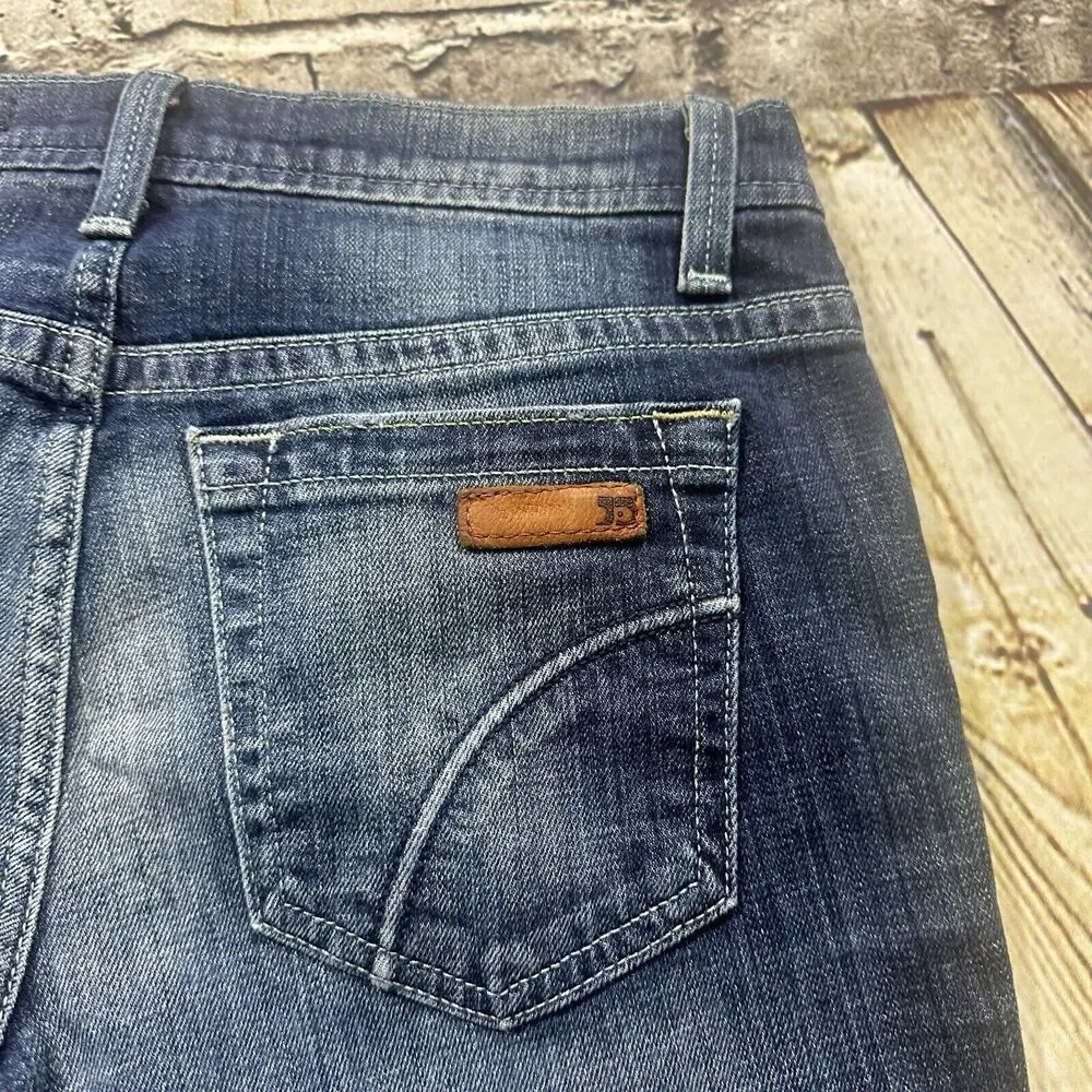 Joe’s Jeans Women’s 26 Blue Socialite Cropped Raw‎ Hem Denim Pants Cowboy